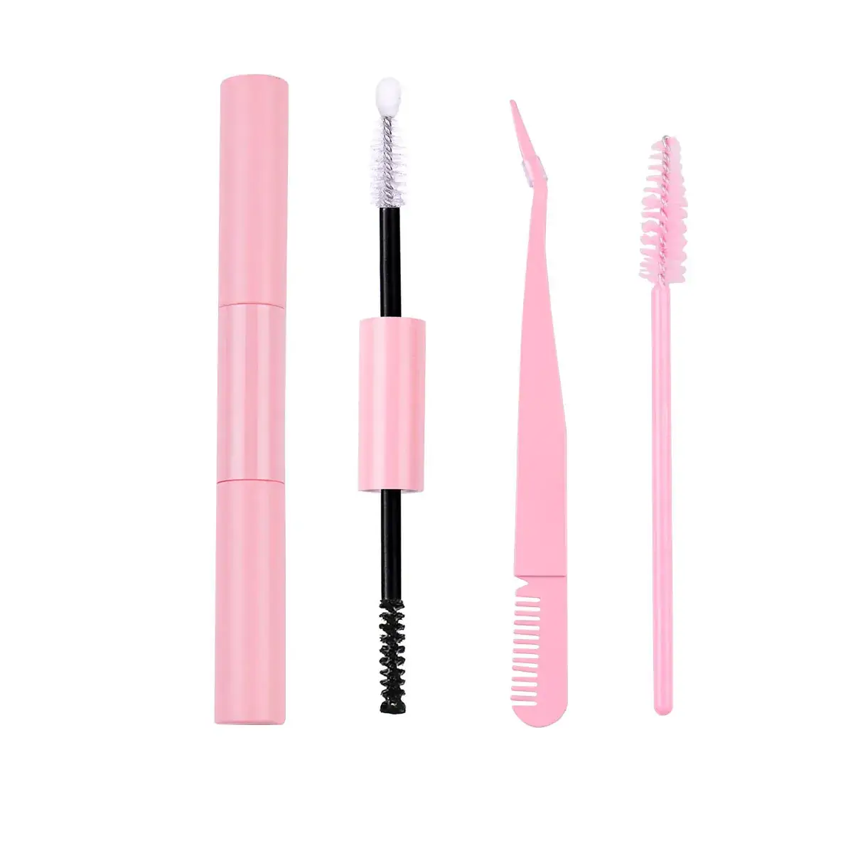 False Eyelash Set with D-Shape & Self-Grafting Clips - Image 19
