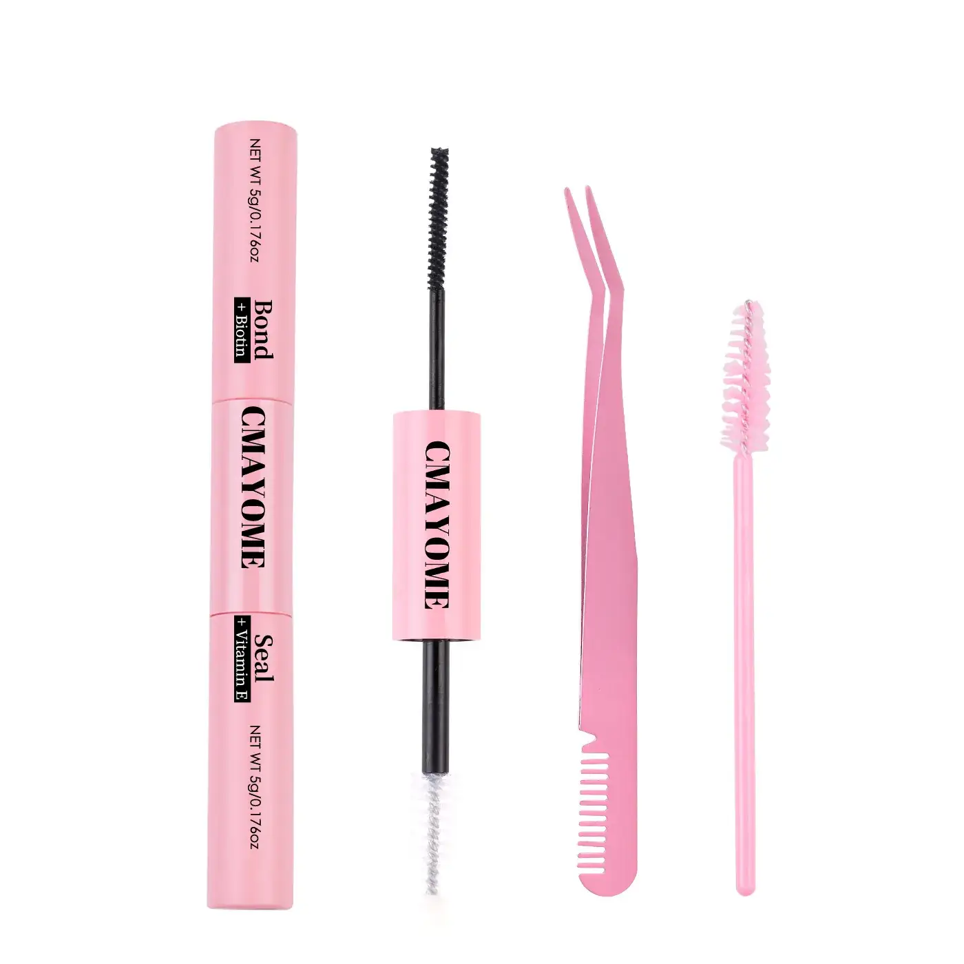 False Eyelash Set with D-Shape & Self-Grafting Clips - Image 21