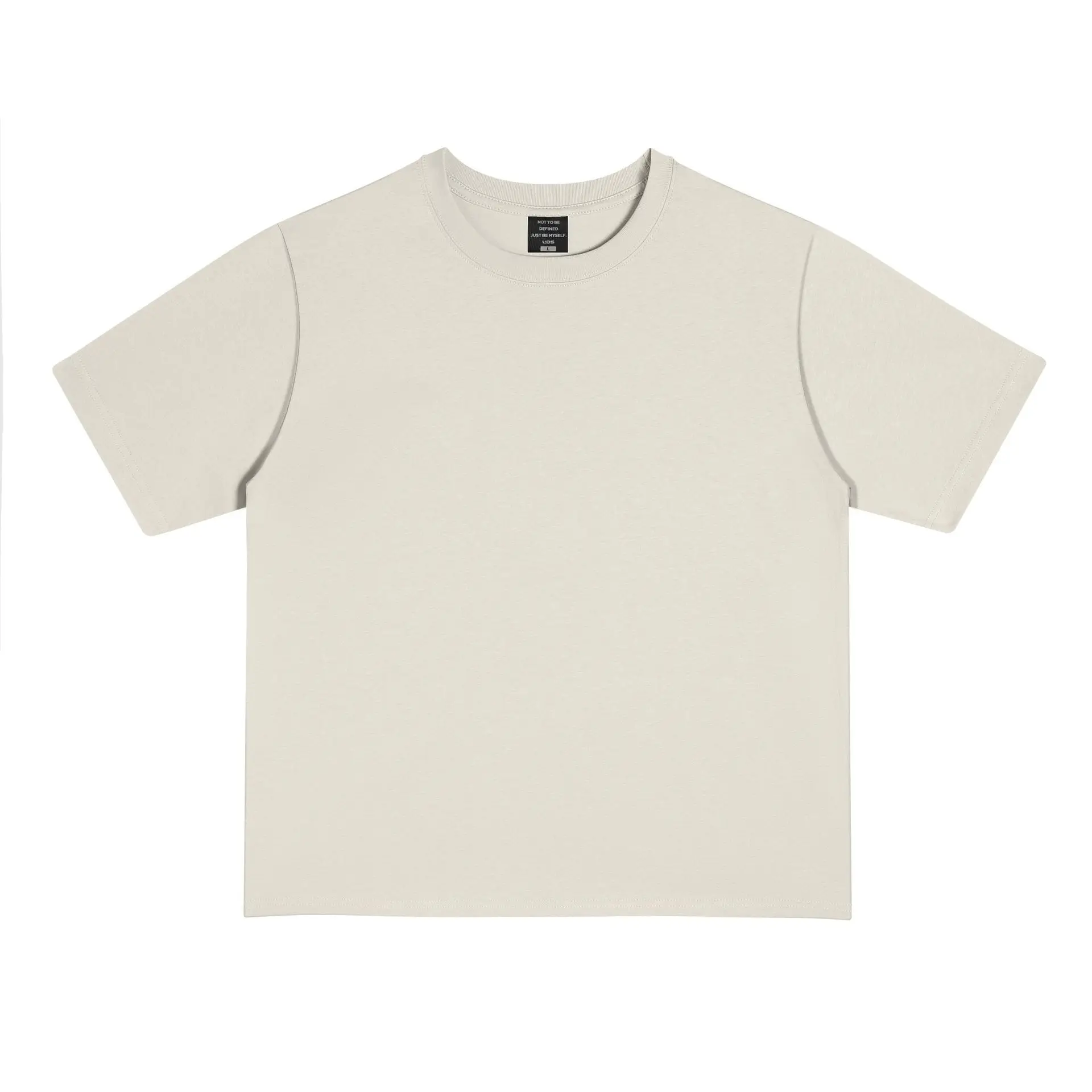 Men Cotton T-Shirts Black Green 250g Wholesale - Image 10