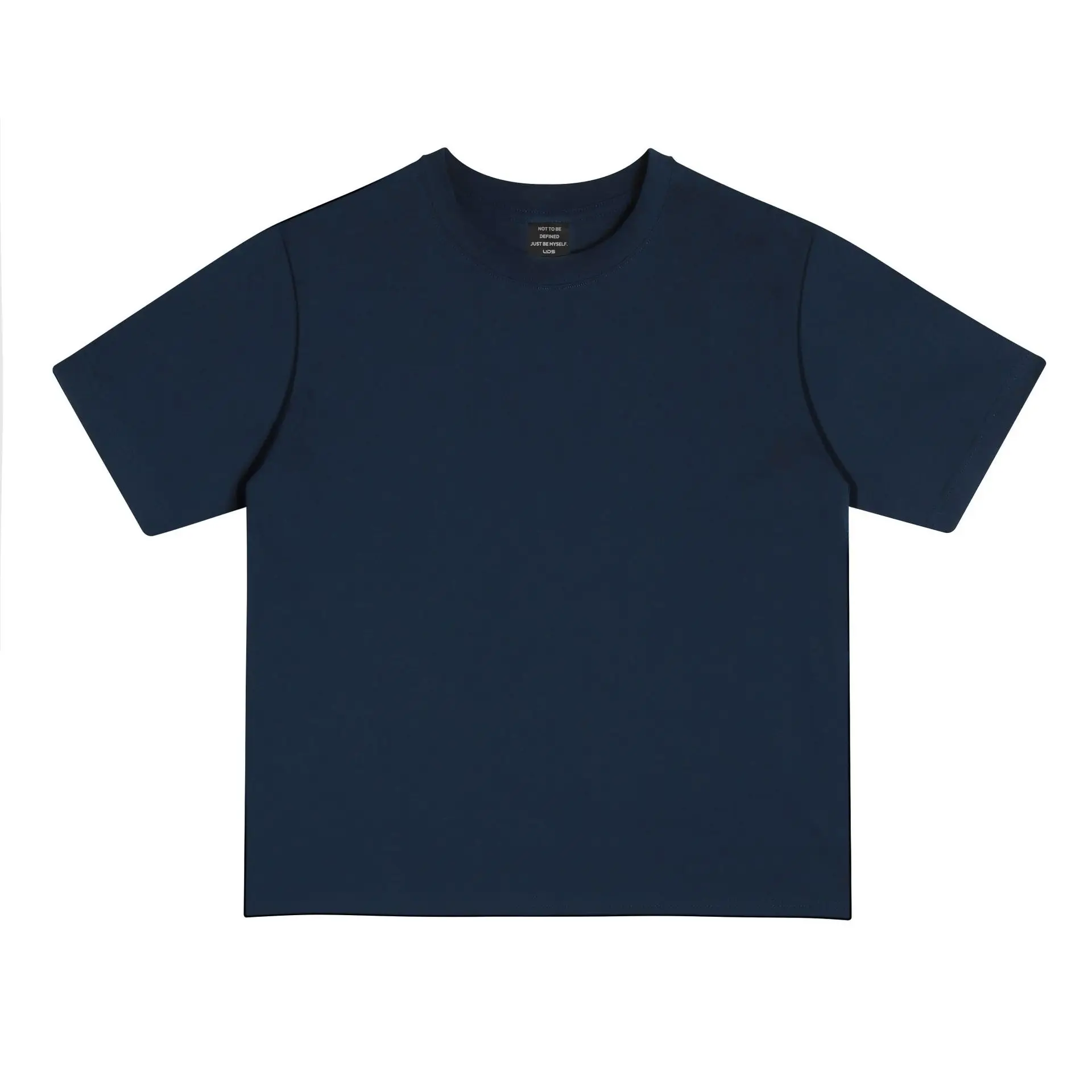 Men Cotton T-Shirts Black Green 250g Wholesale - Image 4