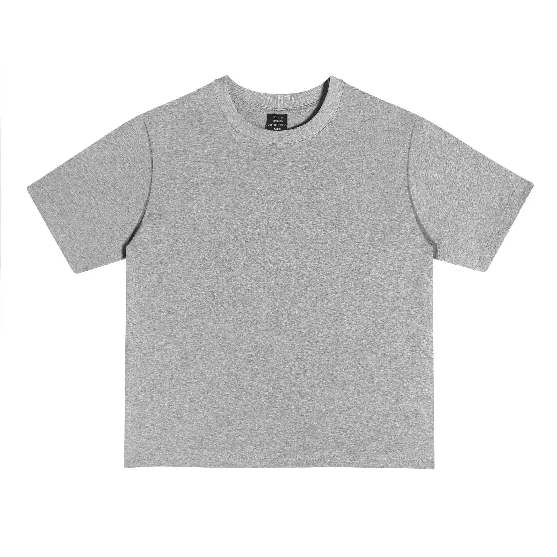 Men Cotton T-Shirts Black Green 250g Wholesale - Image 5