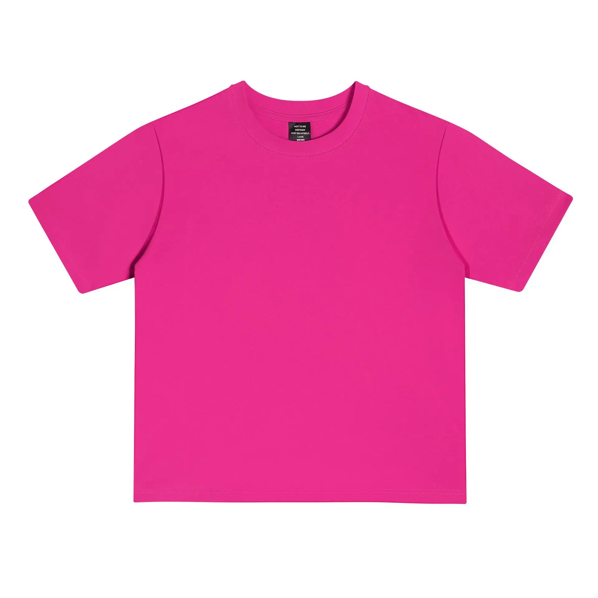 Men Cotton T-Shirts Black Green 250g Wholesale - Image 6
