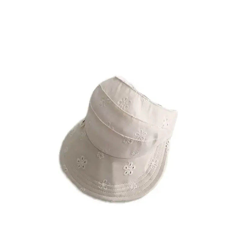 Qiunan Kids Sunscreen Hat White Ponytail Cap - Image 8
