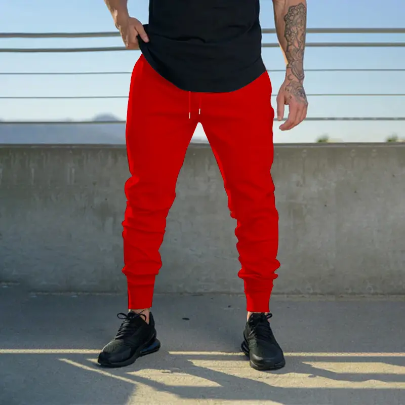 Men's Green Jogger Pants Sweatpants Casual Fit — feature 23