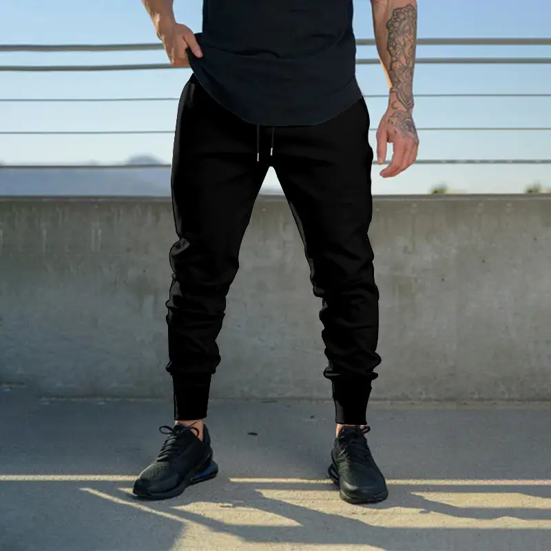Men's Green Jogger Pants Sweatpants Casual Fit — feature 34