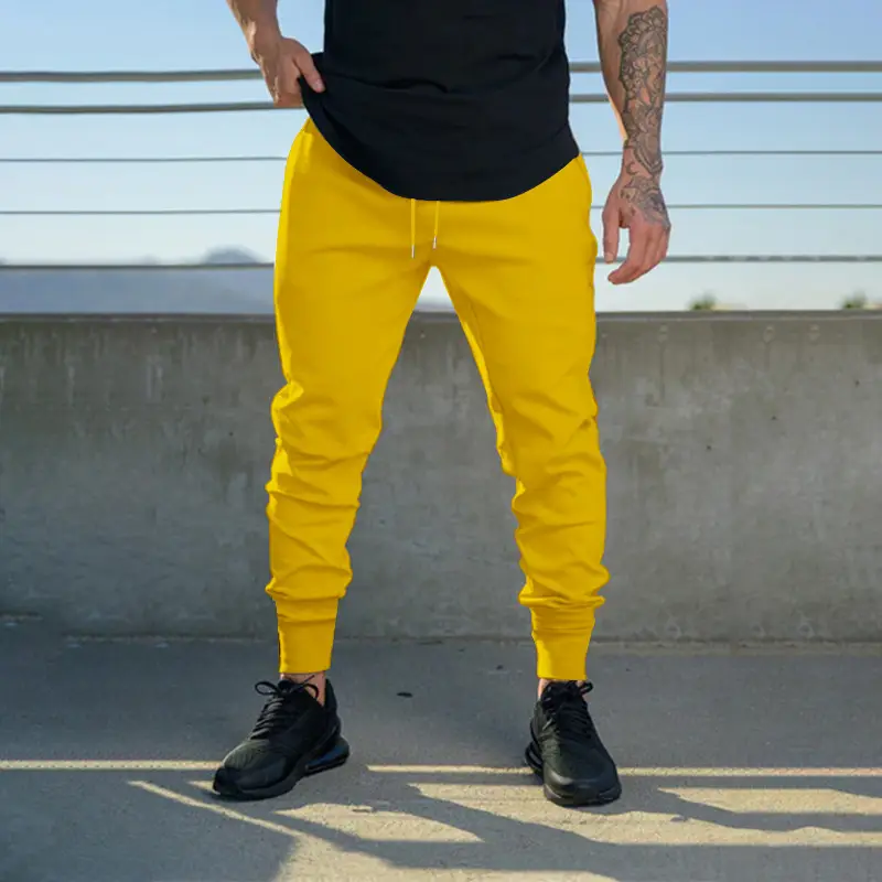 Men's Green Jogger Pants Sweatpants Casual Fit — feature 40