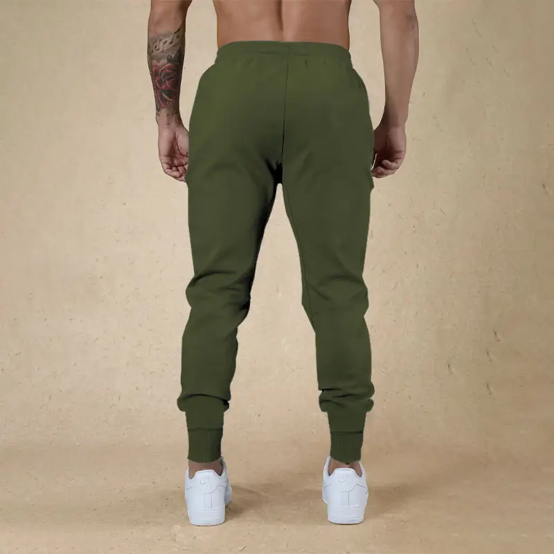 Men's Green Jogger Pants Sweatpants Casual Fit — feature 44