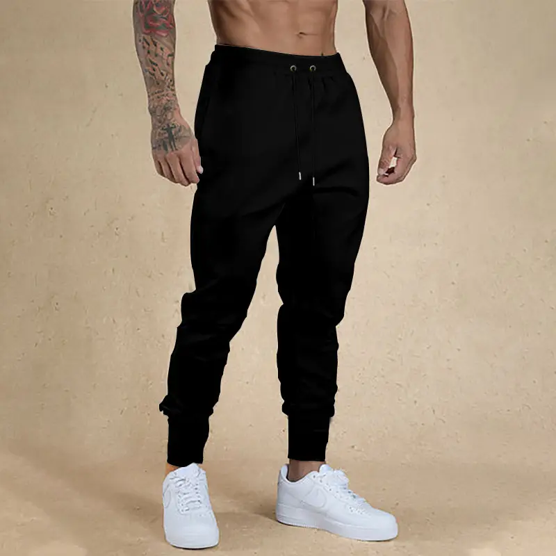 Men's Green Jogger Pants Sweatpants Casual Fit - Image 3