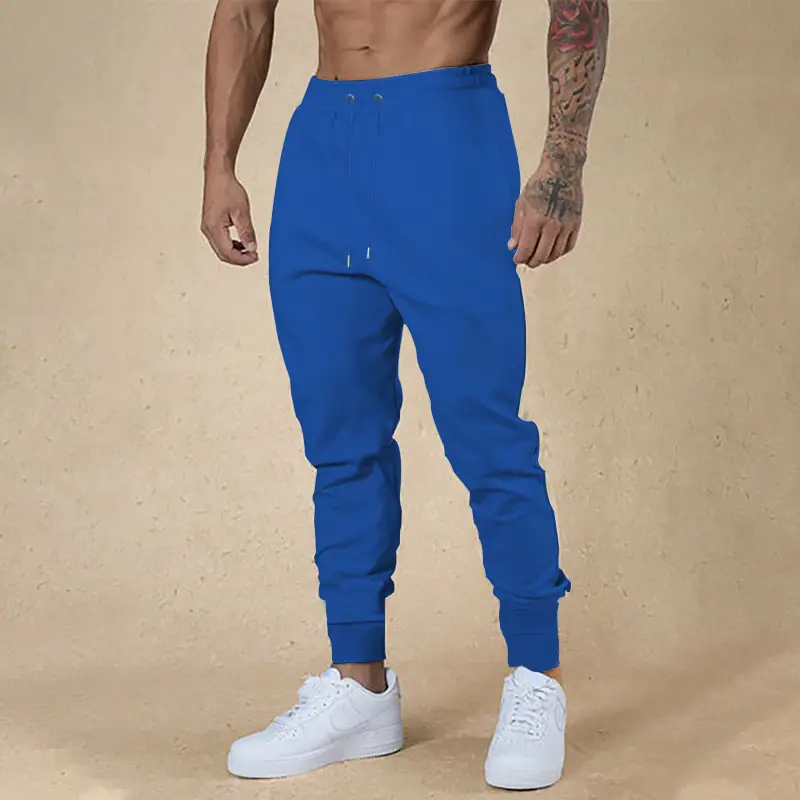 Men's Green Jogger Pants Sweatpants Casual Fit - Image 6