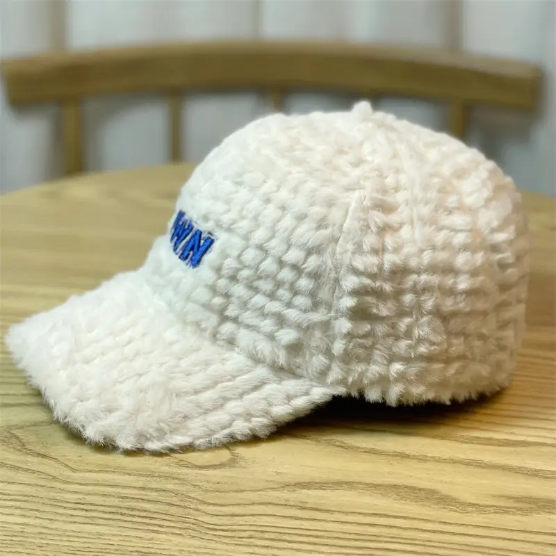 Korean Embroidered Plush Hat for Women Winter Warm — feature 7