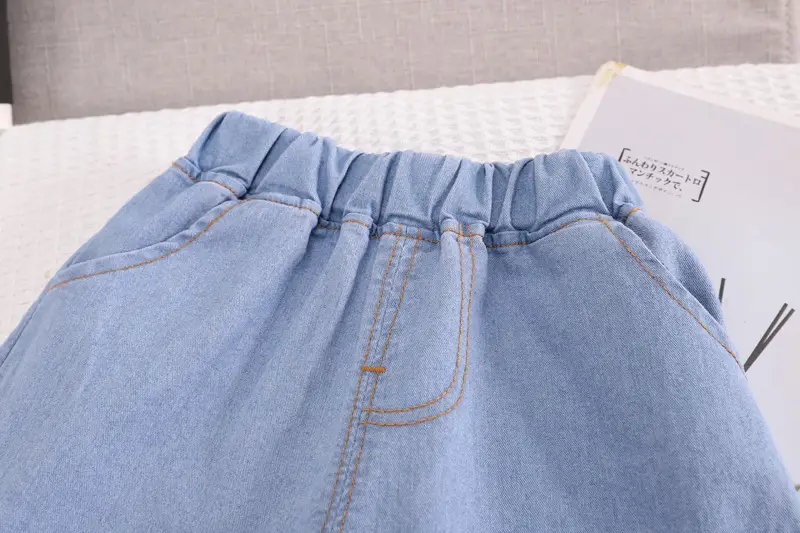 Kids Dinosaur T-Shirt & Denim Shorts Set — feature 7