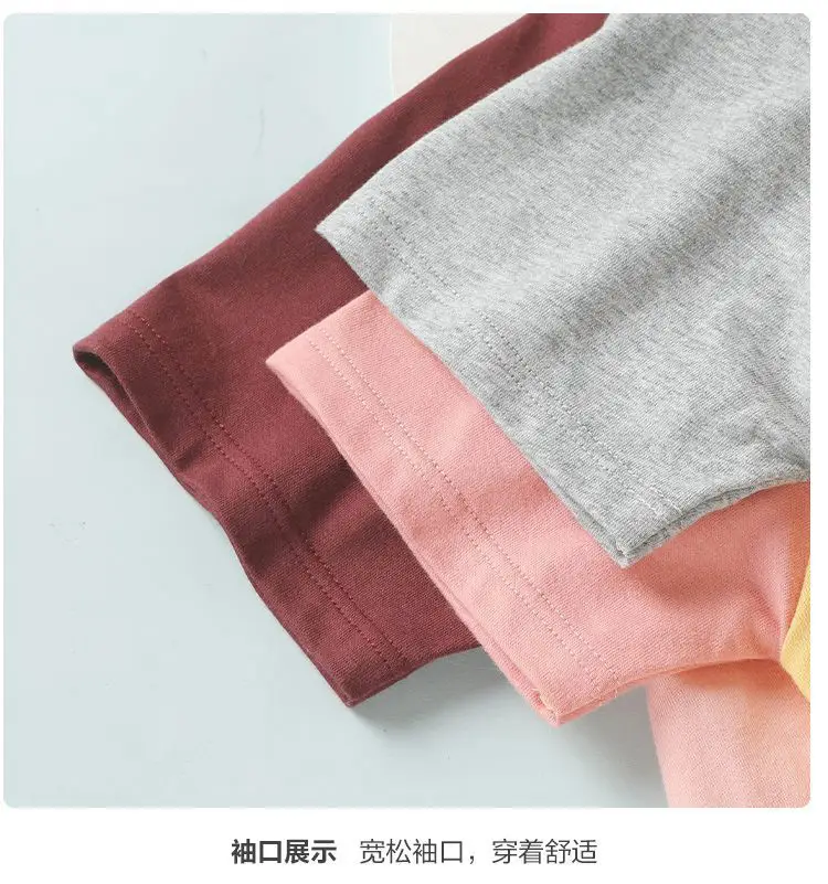 Baby T-shirt Sweet Cake Print Pink Maroon Short Sleeve — feature 11