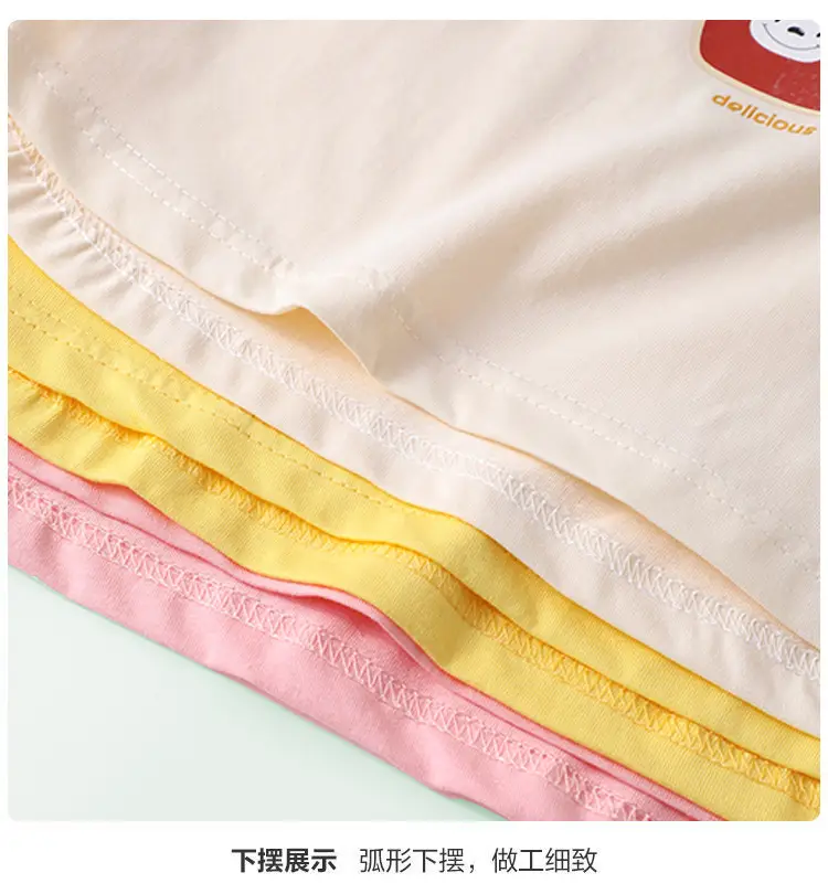 Baby T-shirt Sweet Cake Print Pink Maroon Short Sleeve — feature 12