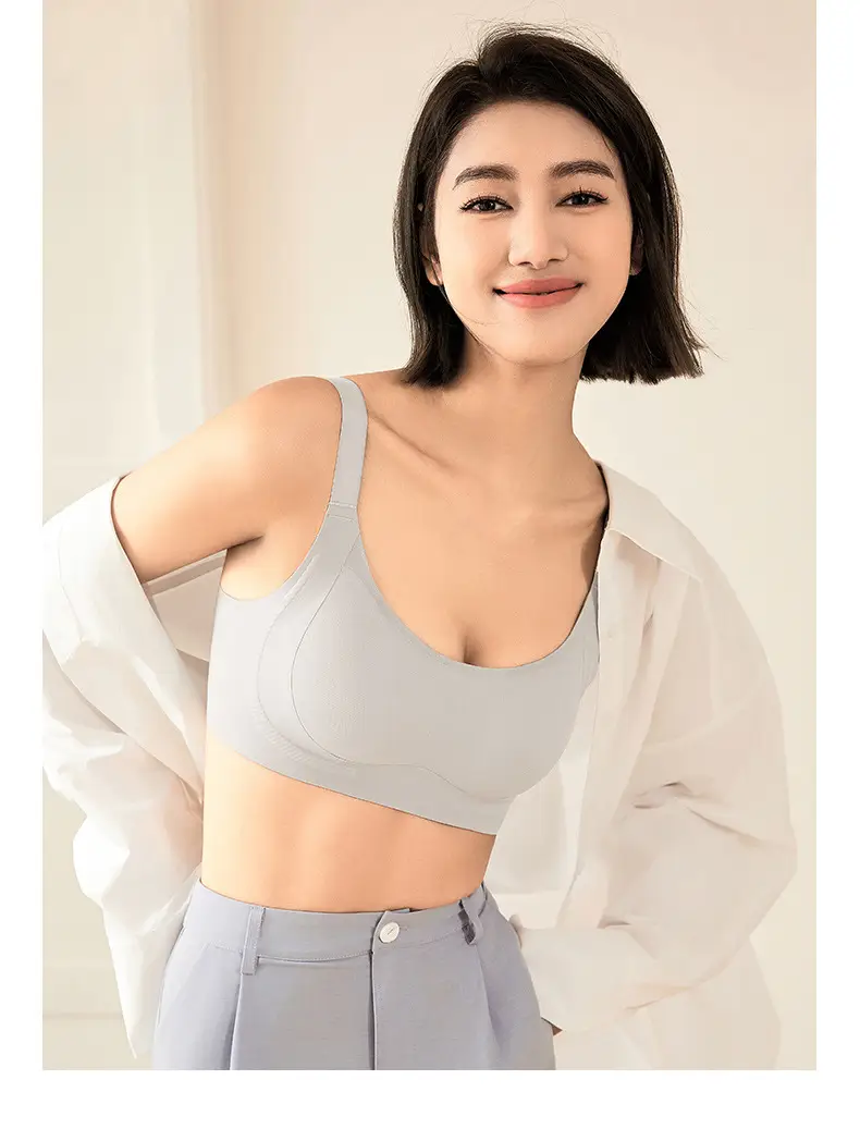 Black Micro-Plastic Pull-Up Bra for Women — feature 24
