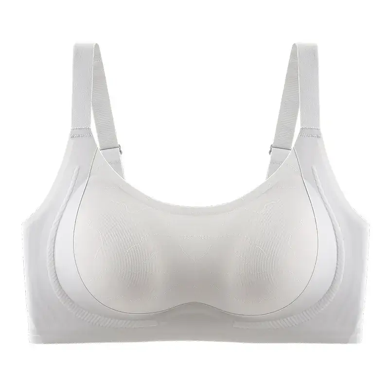 Black Micro-Plastic Pull-Up Bra for Women - Image 2