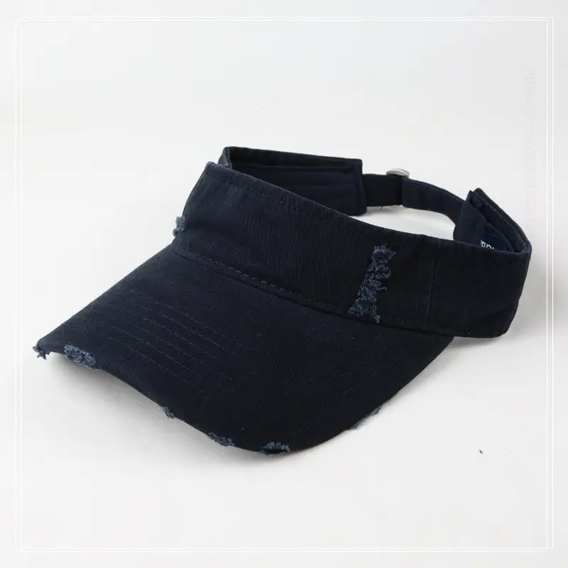 Brown Denim Visor Cap for Kids Hiking Baseball — feature 4