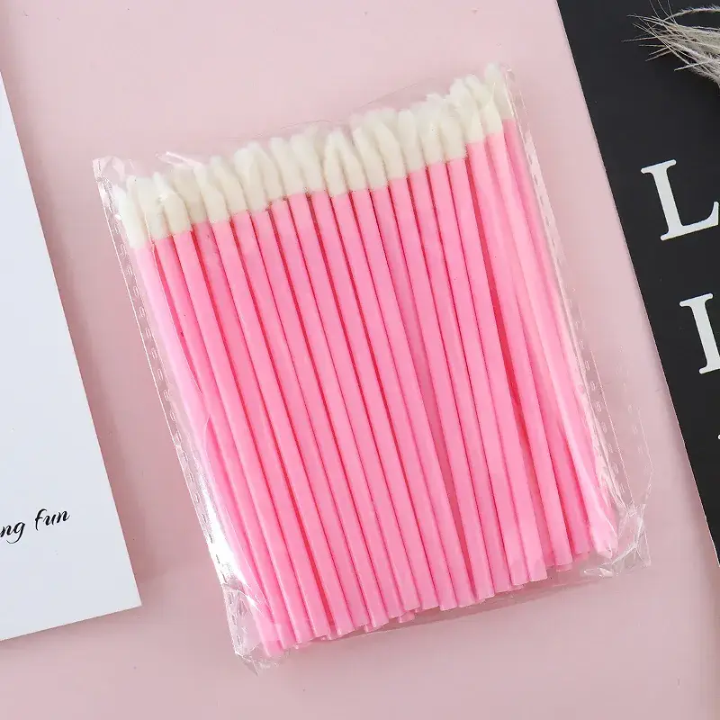 Pink Hollow Lip Brush for Glazing & Flocking