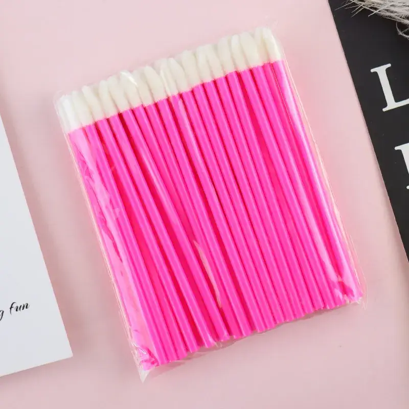 Pink Hollow Lip Brush for Glazing & Flocking