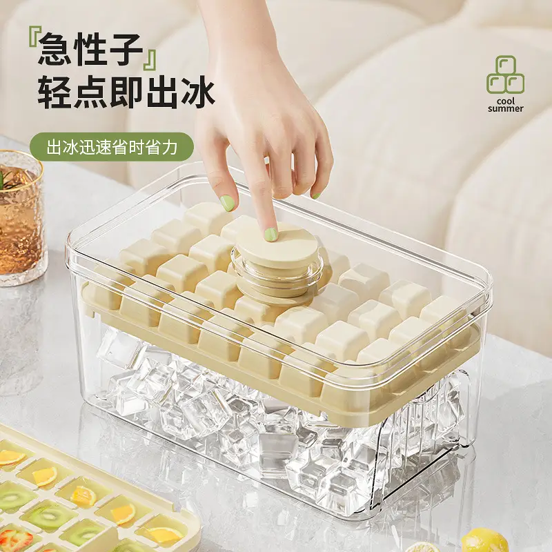 White 28-Cheek Ice Cube Storage Tray - Image 14