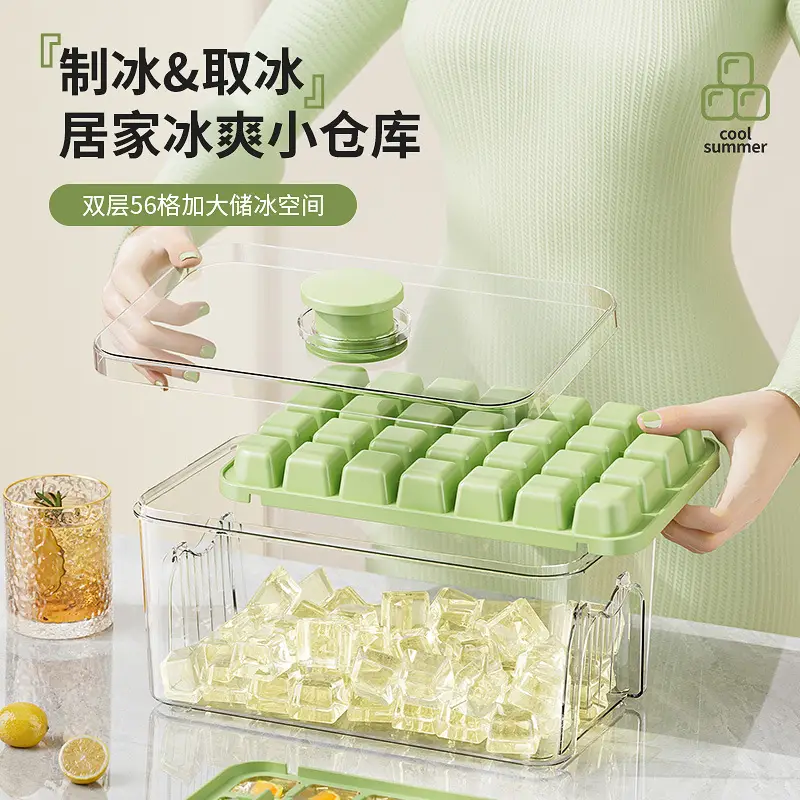 White 28-Cheek Ice Cube Storage Tray - Image 15