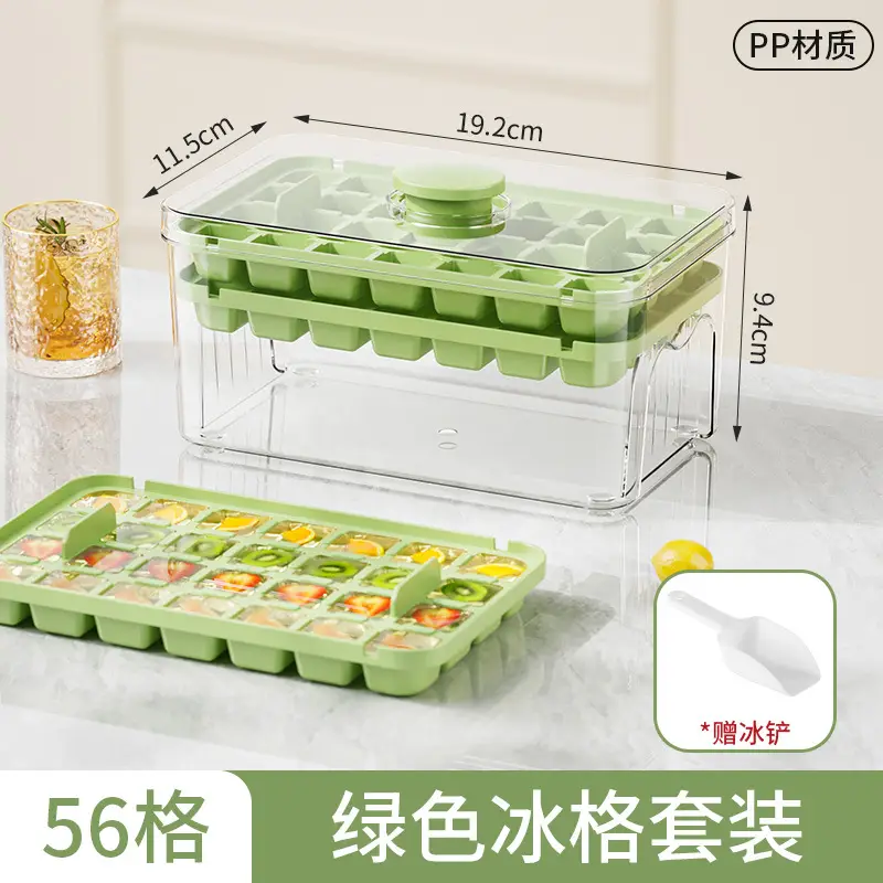 White 28-Cheek Ice Cube Storage Tray - Image 10