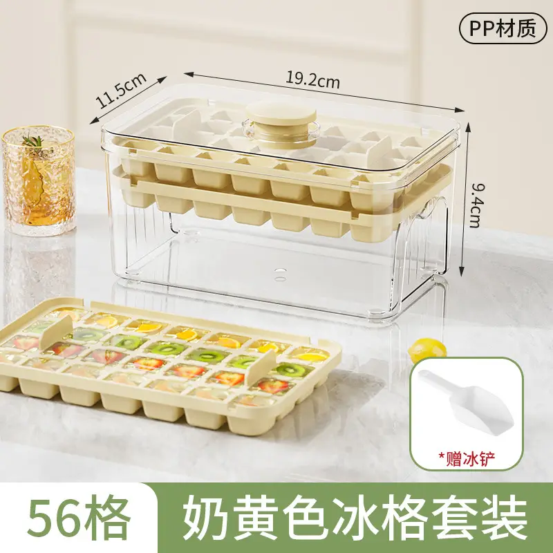 White 28-Cheek Ice Cube Storage Tray - Image 11