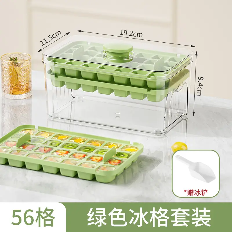 White 28-Cheek Ice Cube Storage Tray - Image 4