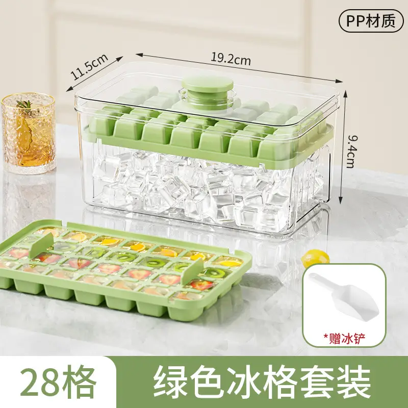 White 28-Cheek Ice Cube Storage Tray - Image 7