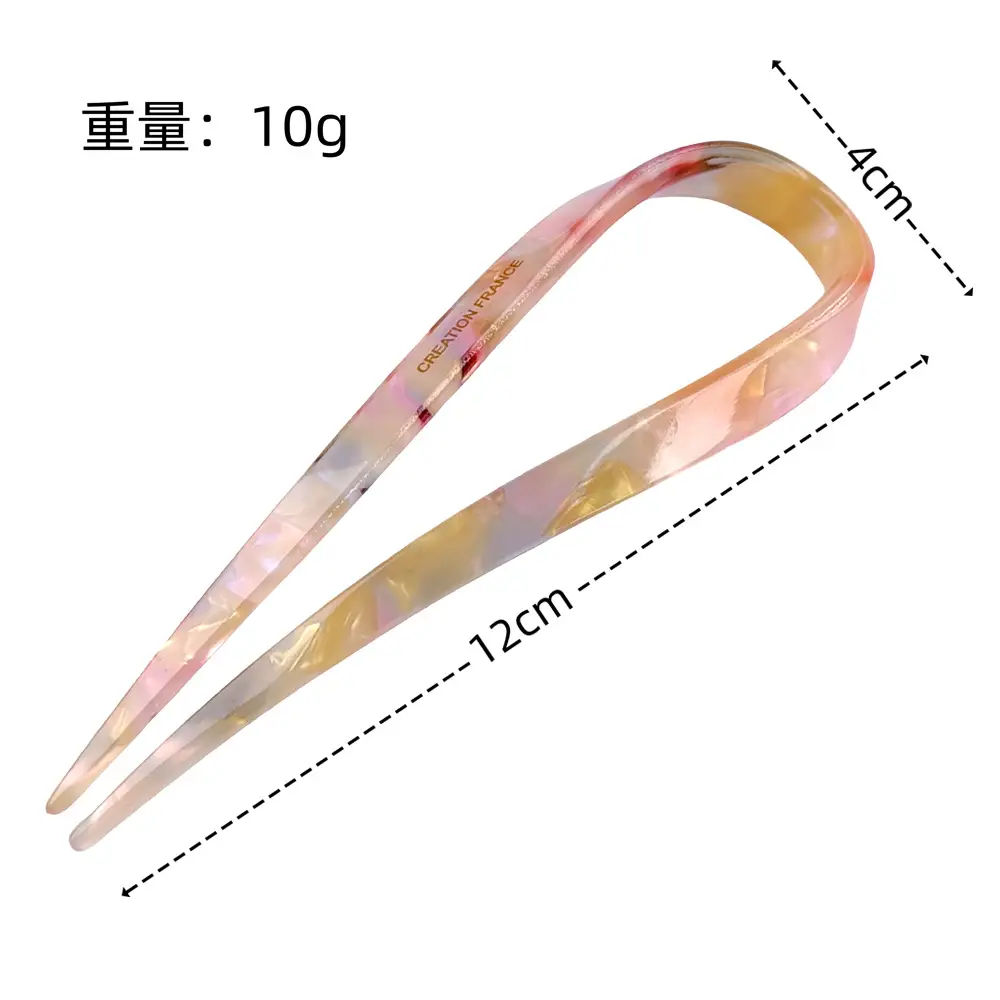 Leopard U-shaped Acetic Acid Hairpin 10g - Image 9