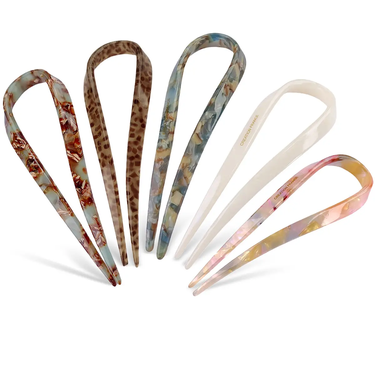 Leopard U-shaped Acetic Acid Hairpin 10g - Image 10