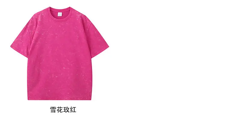Men's Crossbody T-Shirt 260g Cotton Retro Wash Wholesale — feature 15
