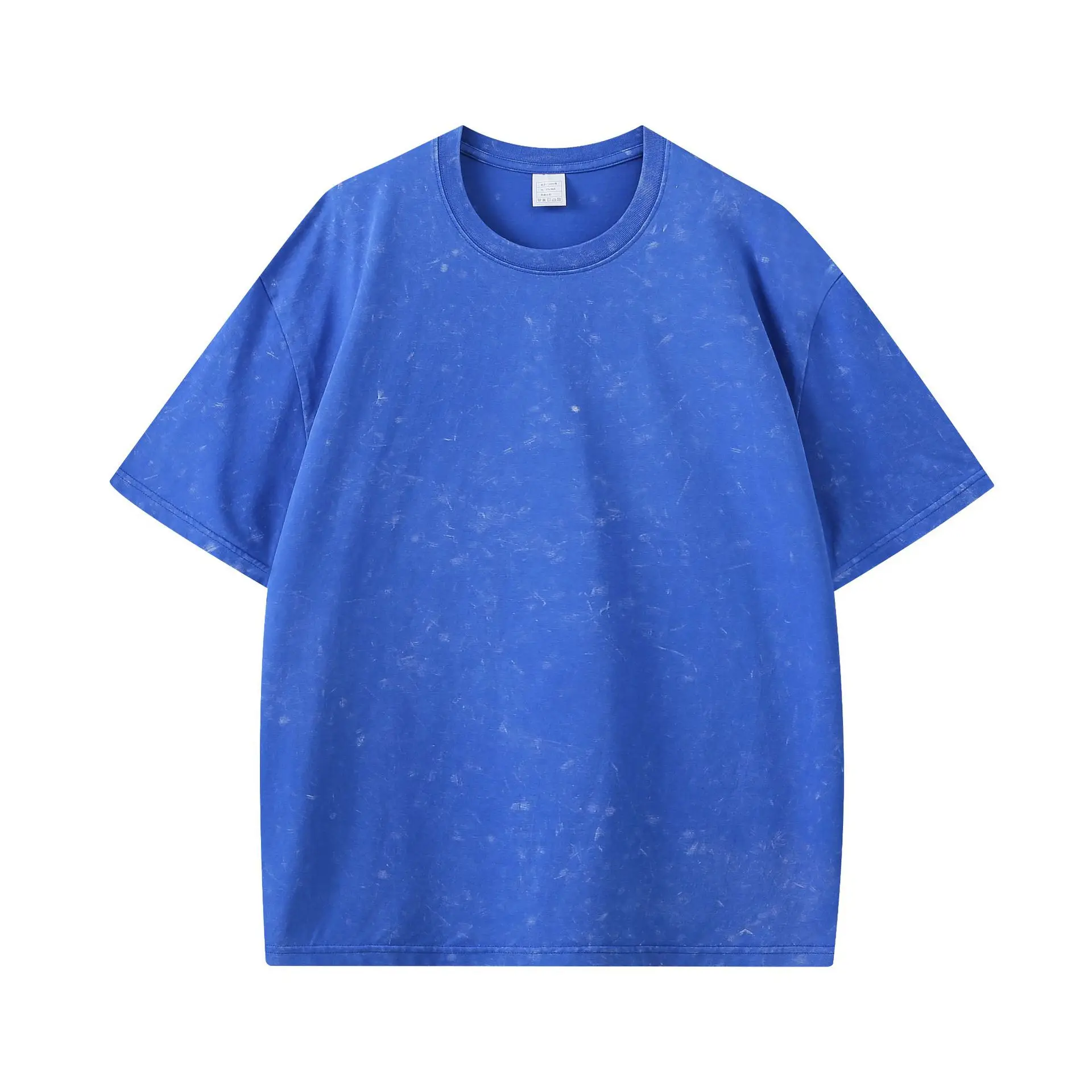 Men's Crossbody T-Shirt 260g Cotton Retro Wash Wholesale - Image 3
