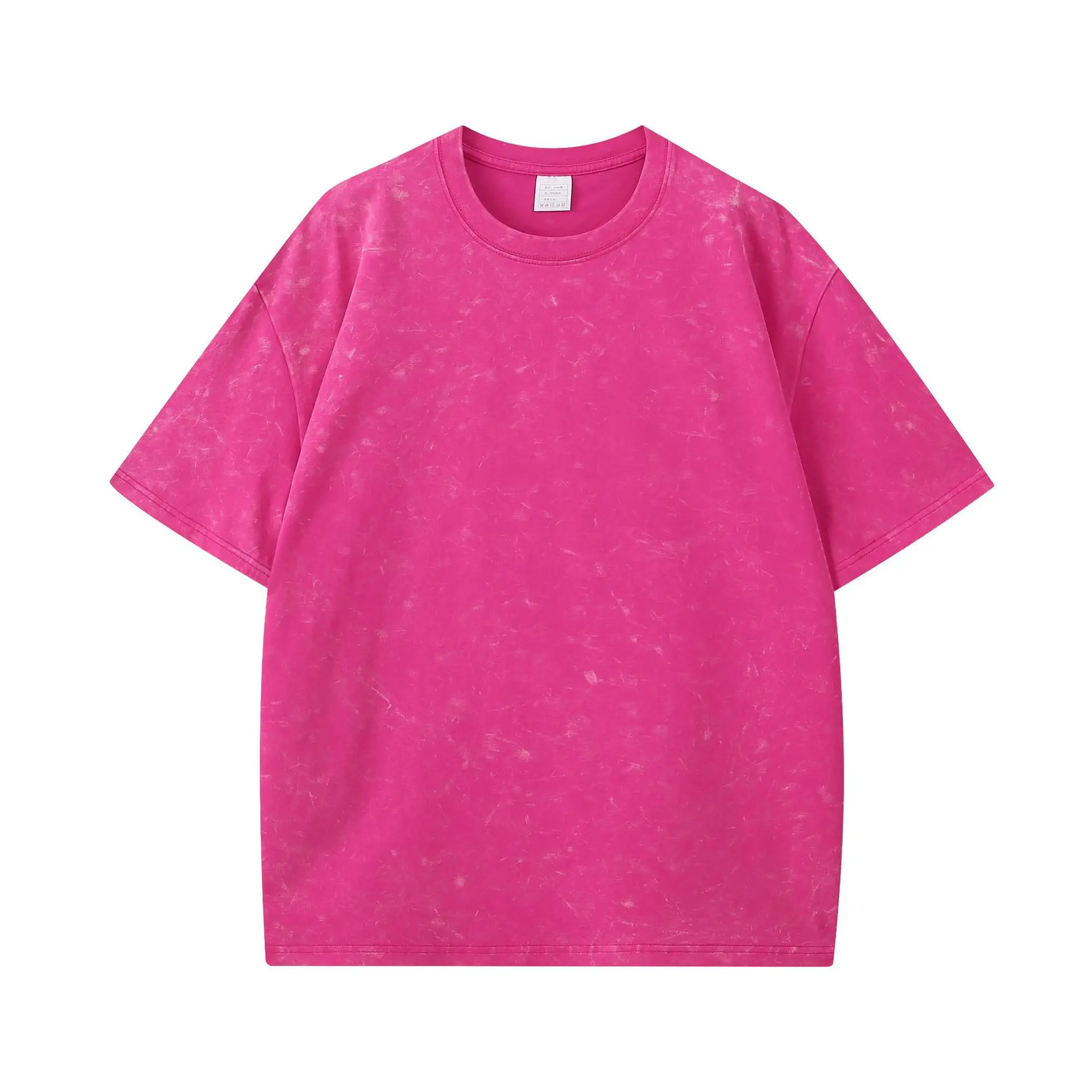 Men's Crossbody T-Shirt 260g Cotton Retro Wash Wholesale - Image 5