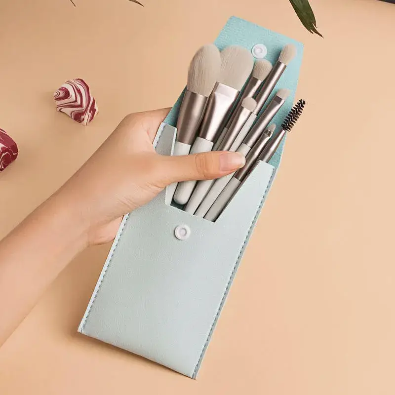 13-Piece Makeup Brush Set with Loose Powder & Blush Brushes