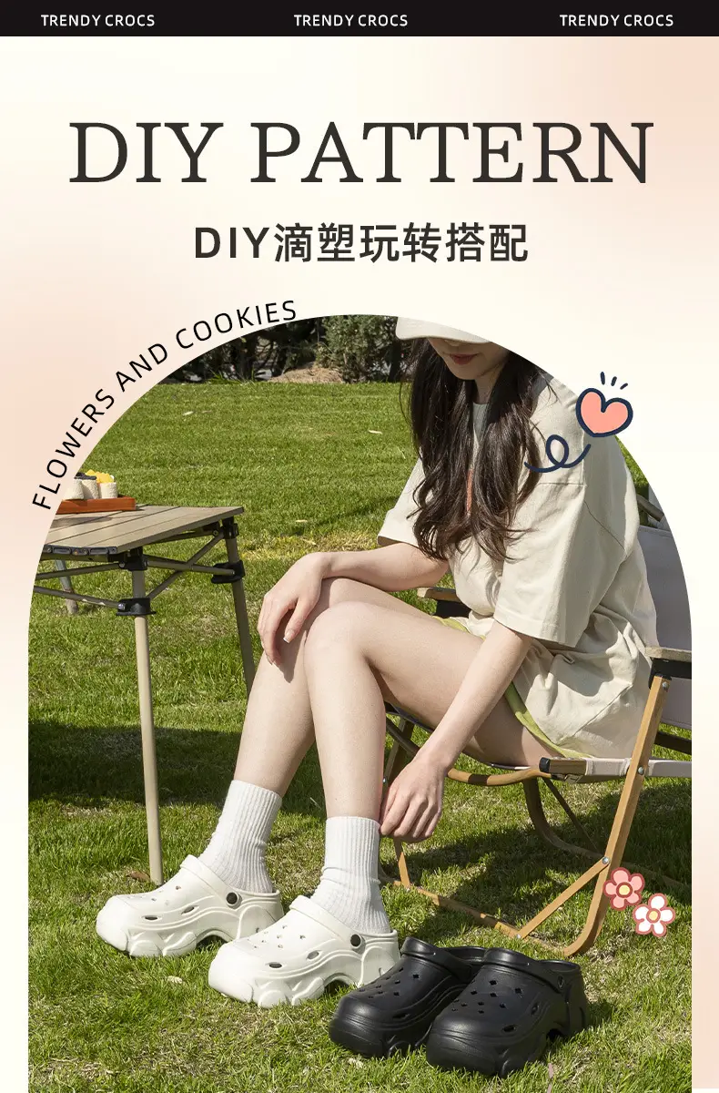 Black EVA Flower Sandals for Women Summer 2024 — feature 2
