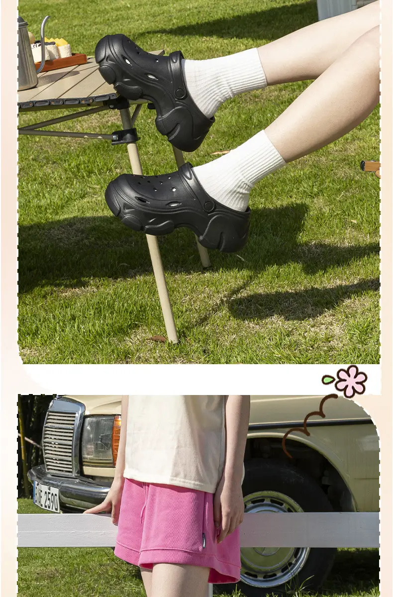 Black EVA Flower Sandals for Women Summer 2024 — feature 9