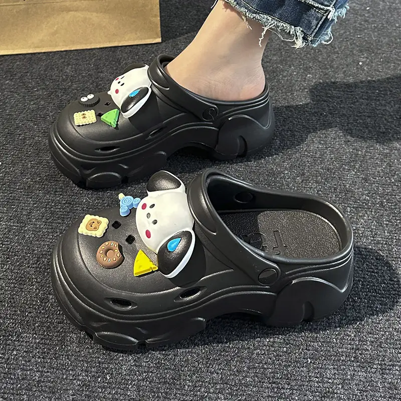 Black EVA Flower Sandals for Women Summer 2024 - Image 11