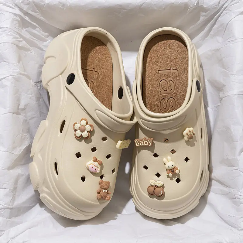 Black EVA Flower Sandals for Women Summer 2024 - Image 18