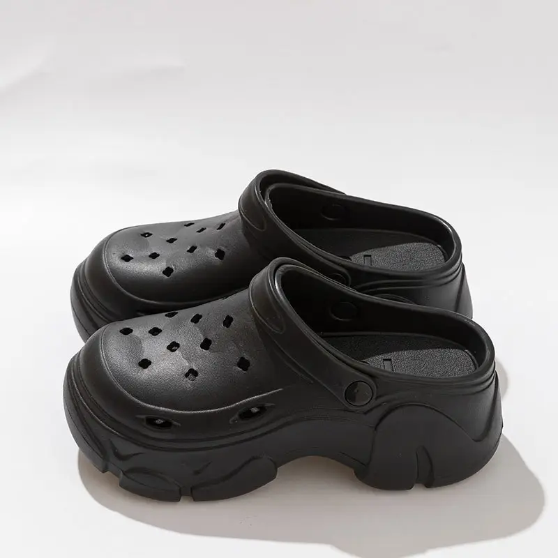 Black EVA Flower Sandals for Women Summer 2024 - Image 2