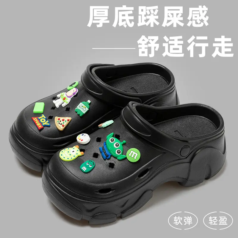 Black EVA Flower Sandals for Women Summer 2024 - Image 20