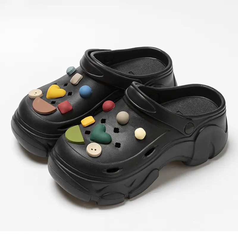 Black EVA Flower Sandals for Women Summer 2024 - Image 23