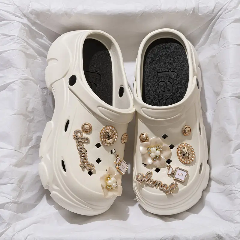 Black EVA Flower Sandals for Women Summer 2024 - Image 25