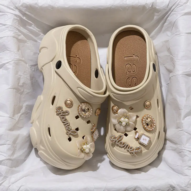 Black EVA Flower Sandals for Women Summer 2024 - Image 27