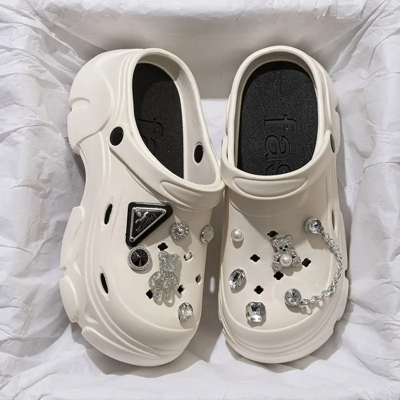Black EVA Flower Sandals for Women Summer 2024 - Image 28