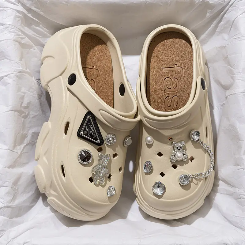 Black EVA Flower Sandals for Women Summer 2024 - Image 30