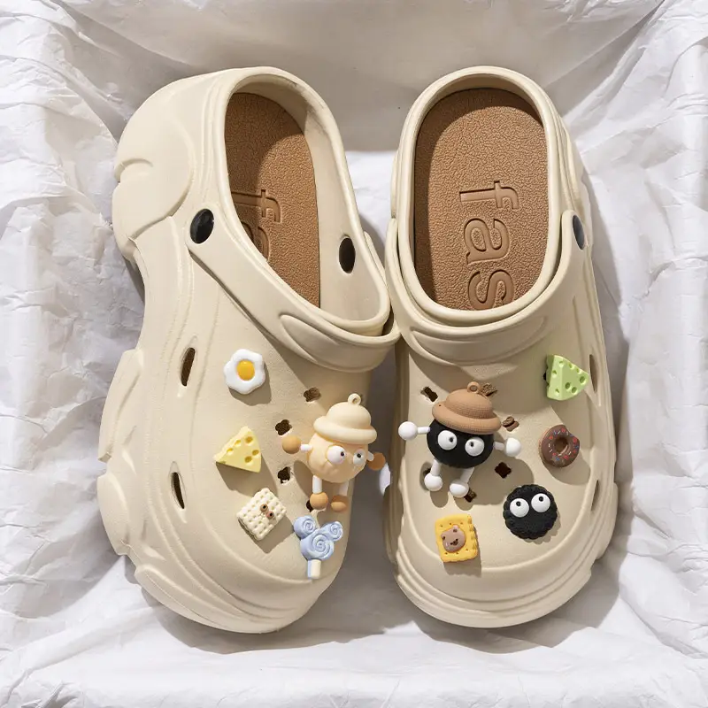 Black EVA Flower Sandals for Women Summer 2024 - Image 33