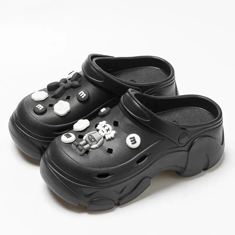 Black EVA Flower Sandals for Women Summer 2024 - Image 5