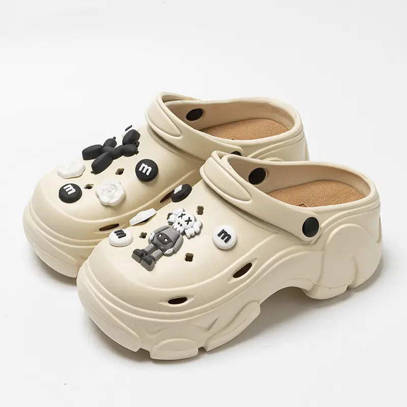 Black EVA Flower Sandals for Women Summer 2024 - Image 6