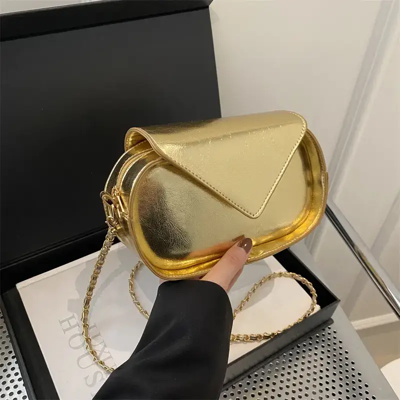 Black PU Leather Shoulder Crossbody Bag for Women - Image 8