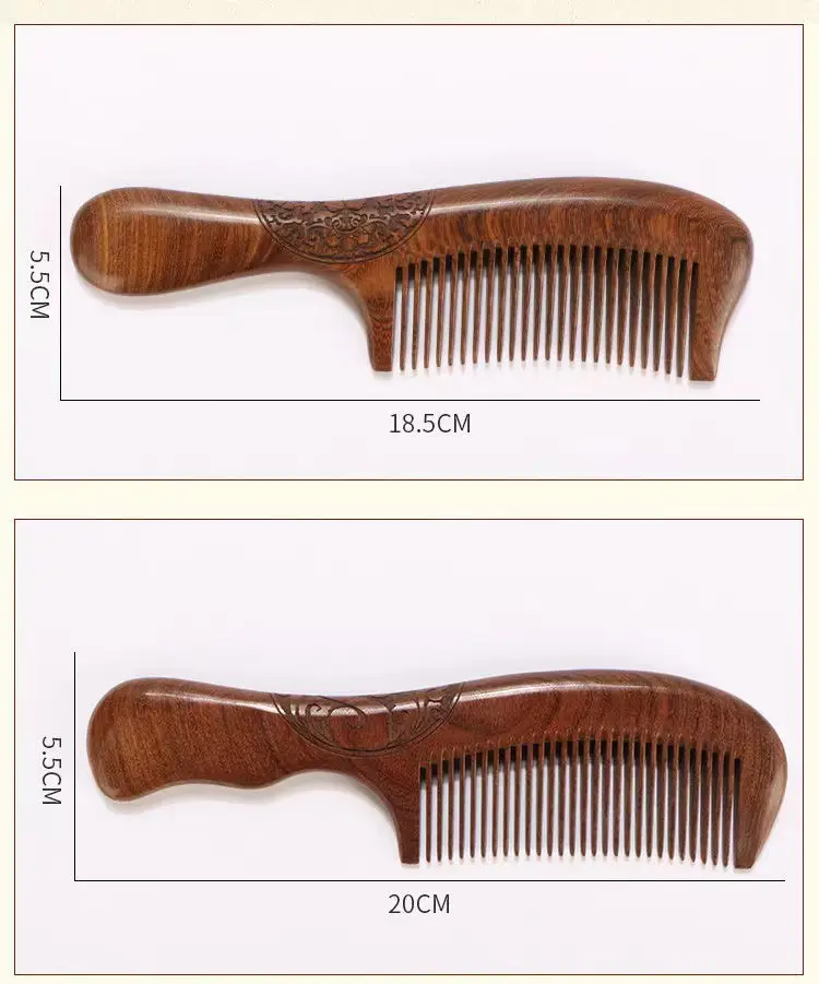 Black Gold Sandalwood Comb Gift Box for Men — feature 10